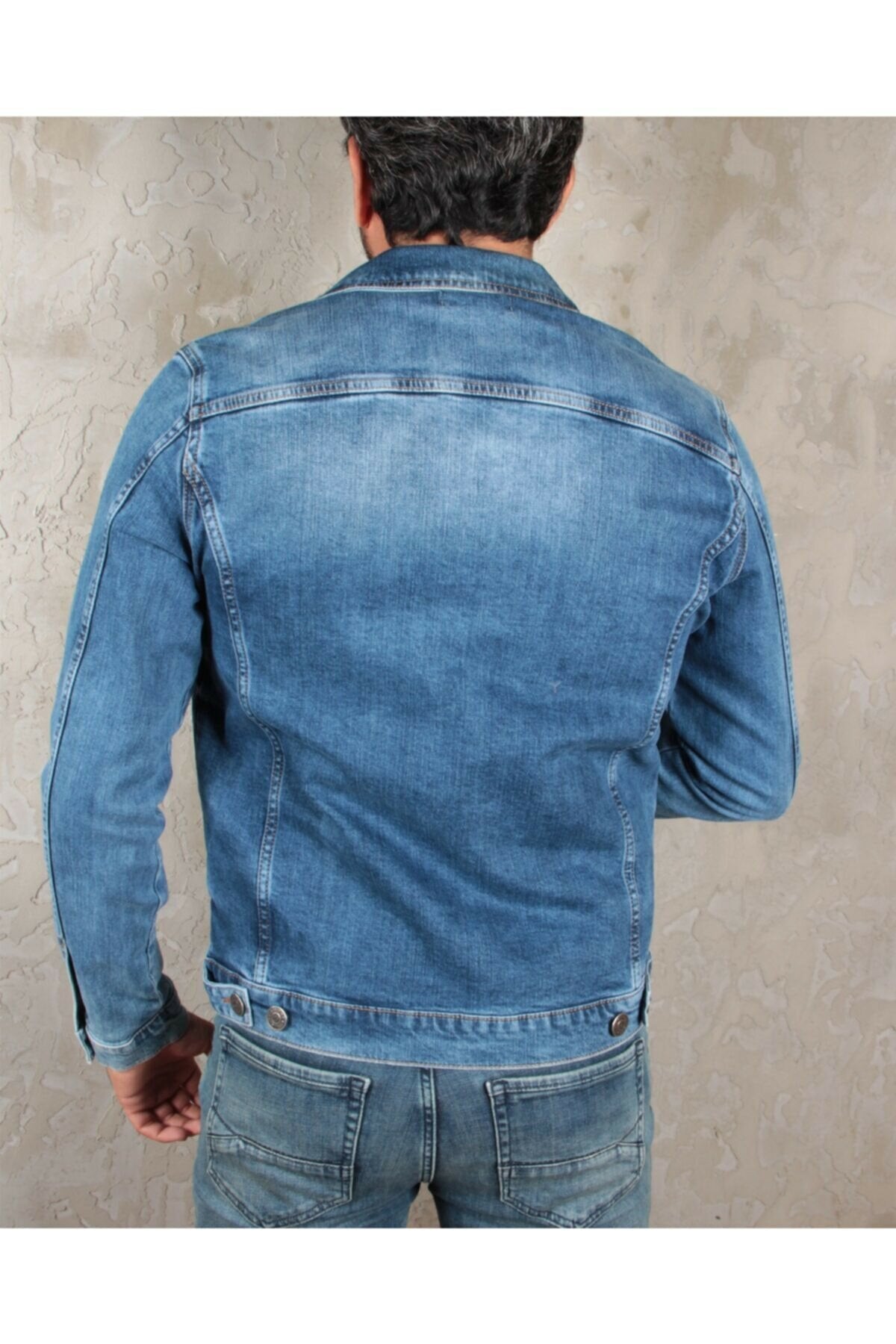 HB Mens Denim Jacket Stretchable Fine Lycra - HB INDUSTRIES - Denim Jacket - 