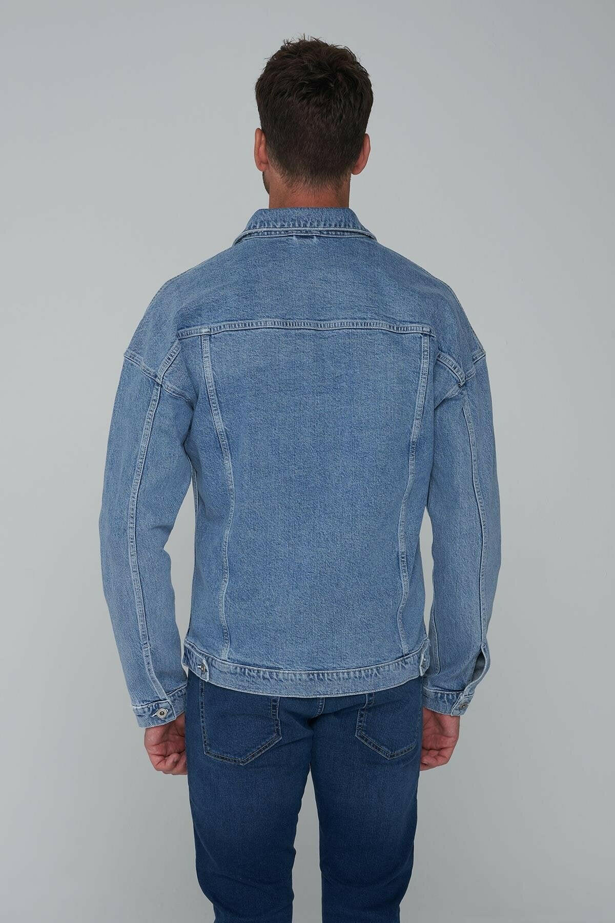 HB Mens Denim Jacket Stretchable Fine Lycra - HB INDUSTRIES - Denim Jacket - 