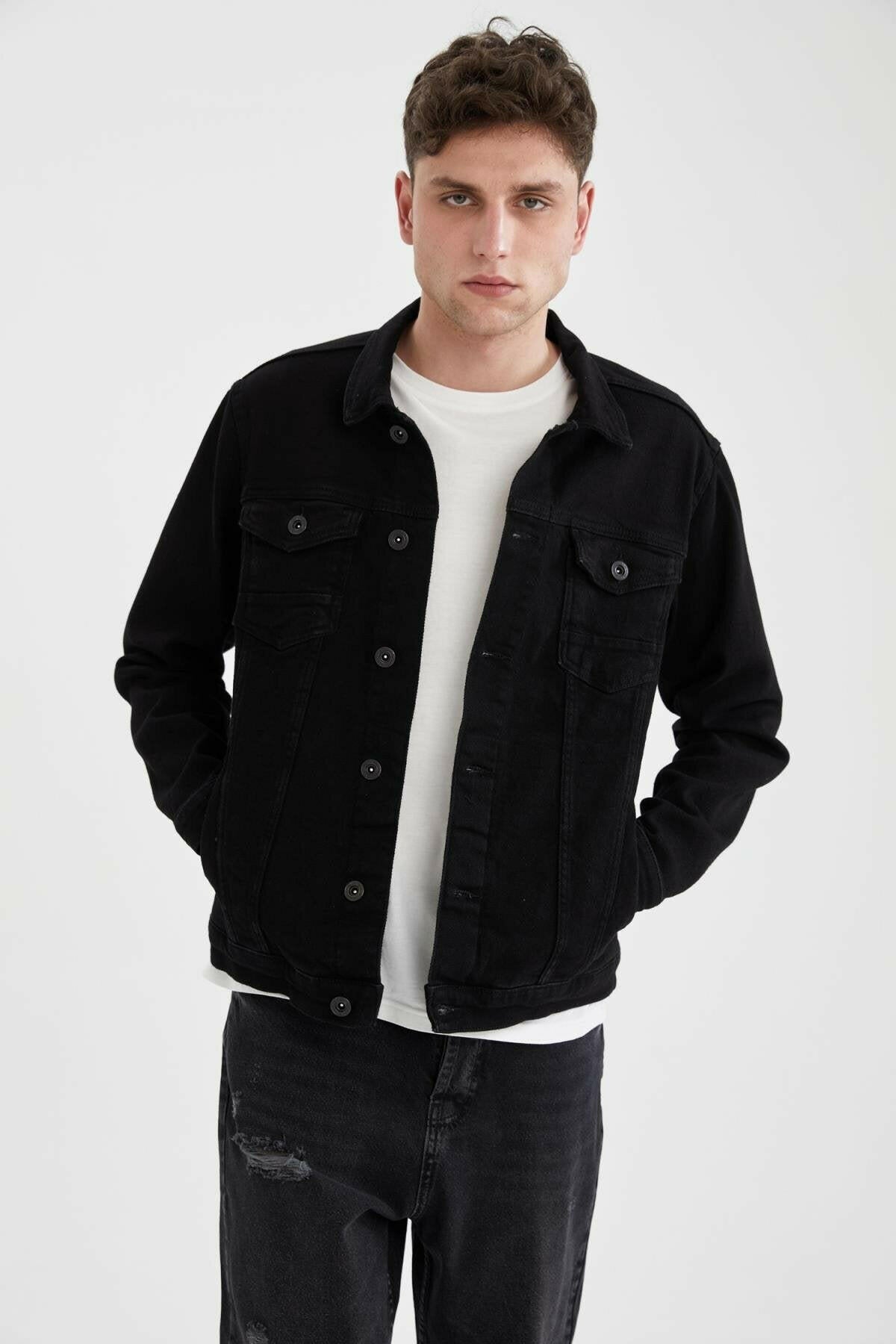 HB Mens Denim Jacket Stretchable Fine Lycra - HB INDUSTRIES - Denim Jacket - 