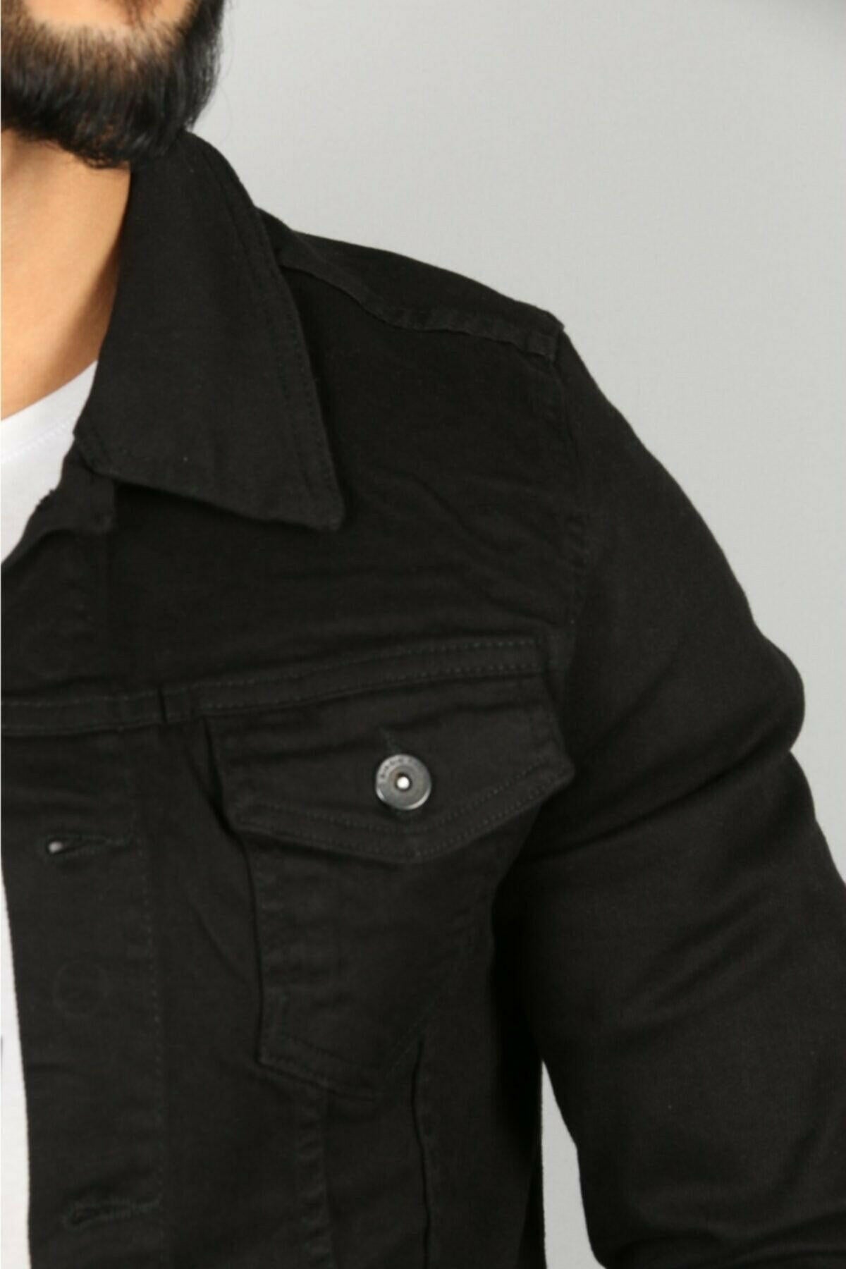 HB Mens Denim Jacket Stretchable Fine Lycra - HB INDUSTRIES - Denim Jacket - 