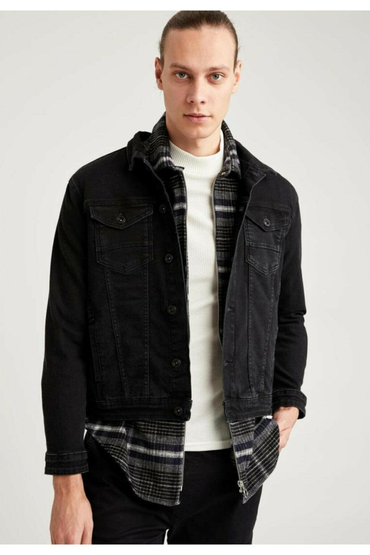 HB Mens Denim Jacket Stretchable Fine Lycra - HB INDUSTRIES - Denim Jacket - 