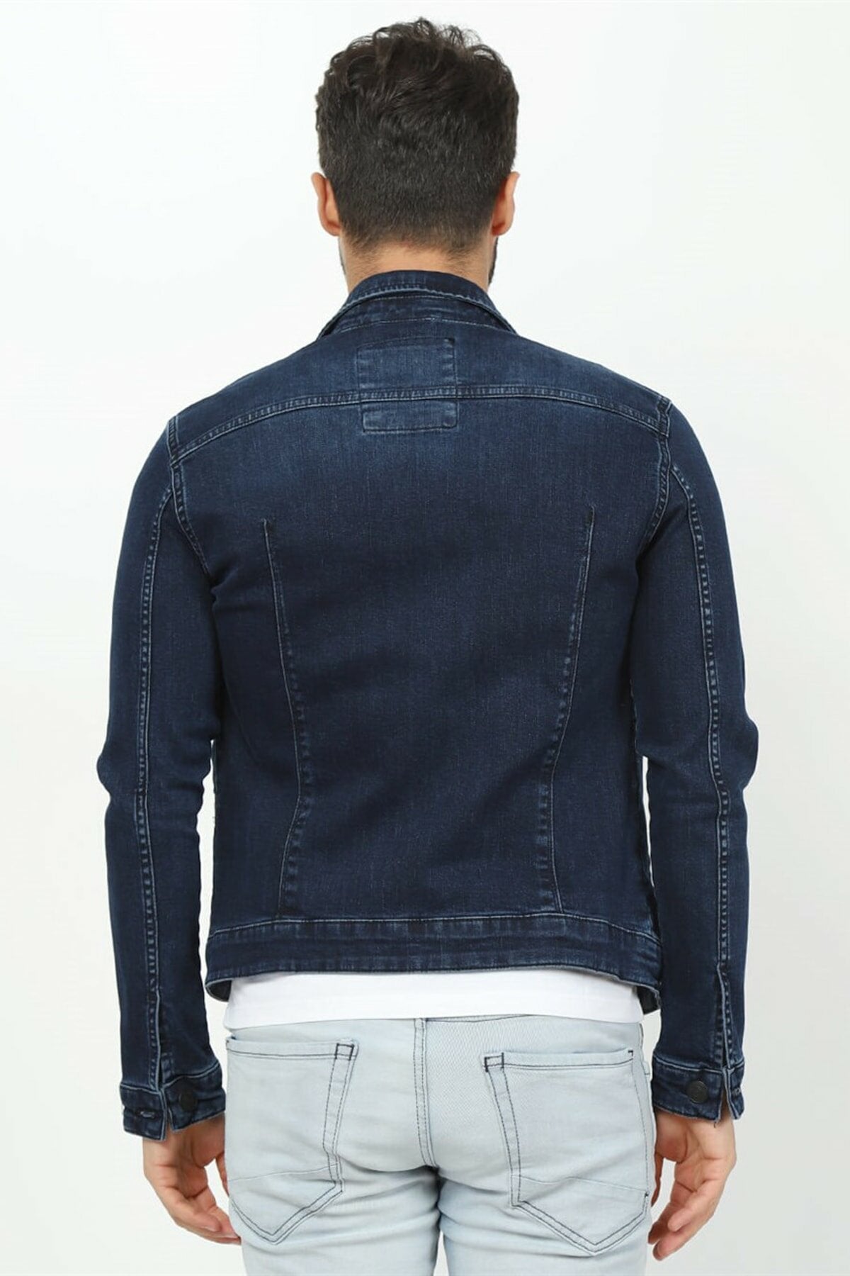 HB Mens Denim Jacket Stretchable Fine Lycra - HB INDUSTRIES - Denim Jacket - 