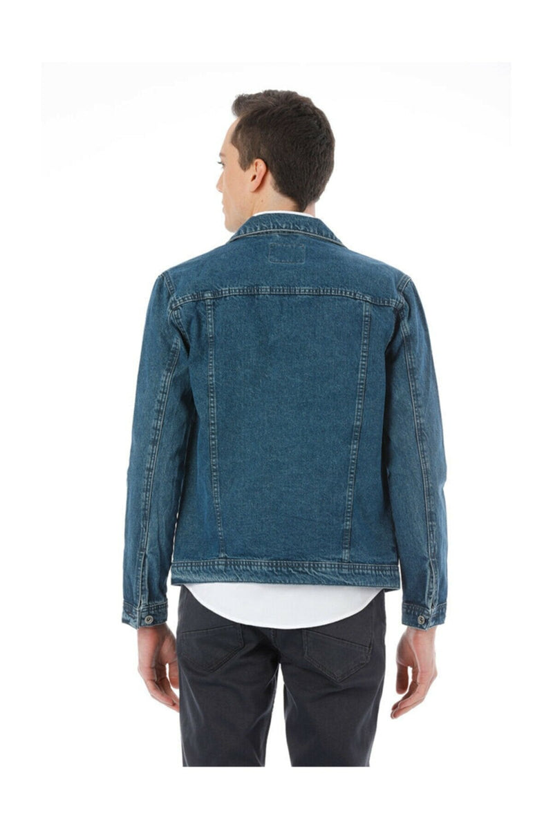 HB Mens Denim Jacket Stretchable Fine Lycra - HB INDUSTRIES - Denim Jacket - 