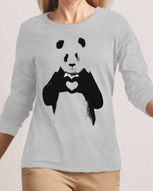 Heart Bear New Fashion Grey High Graphic Excellent Quality T - shirt - HB INDUSTRIES - Tops & T - Shirts - 