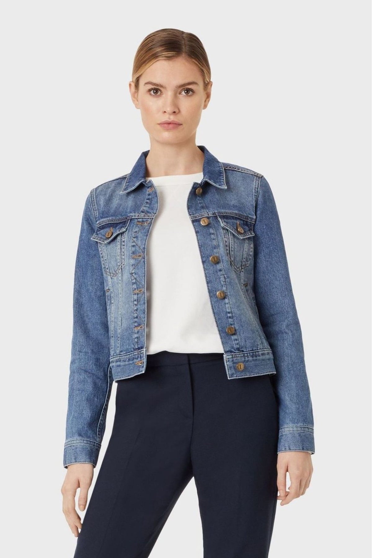 Hobbs Blue Mariam Jacket - HB INDUSTRIES - Denim Jackets - 