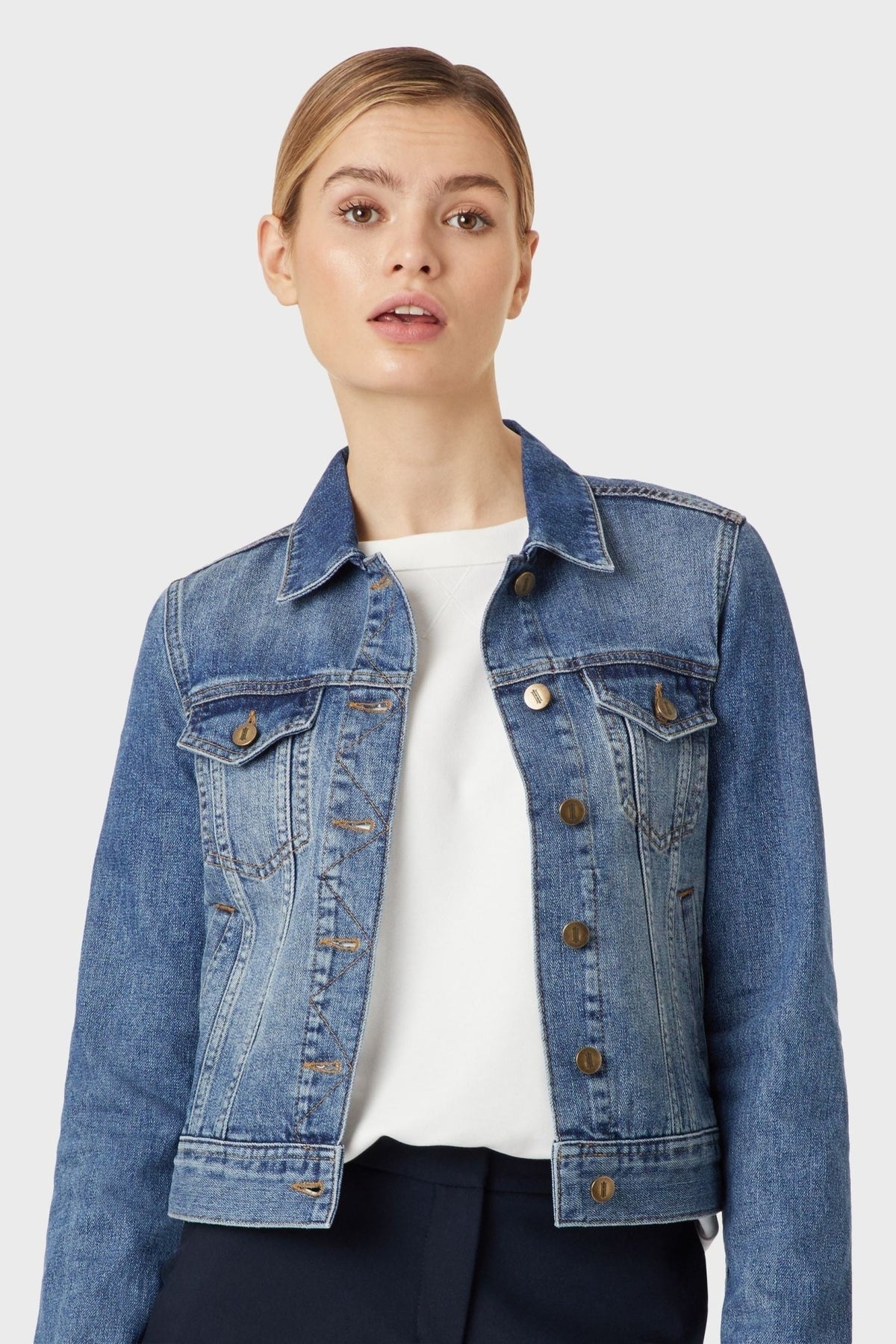 Hobbs Blue Mariam Jacket - HB INDUSTRIES - Denim Jackets - 