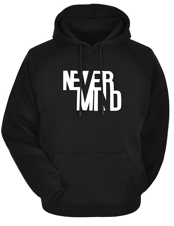 Hooded Neck Never Mind Printed Winter Full Sleeves Hoodie for Men - HB INDUSTRIES - Hoodie & Sweatshirt - 