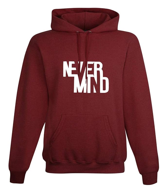 Hooded Neck Never Mind Printed Winter Full Sleeves Hoodie for Men - HB INDUSTRIES - Hoodie & Sweatshirt - 