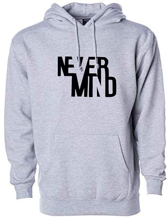 Hooded Neck Never Mind Printed Winter Full Sleeves Hoodie for Men - HB INDUSTRIES - Hoodie & Sweatshirt - 