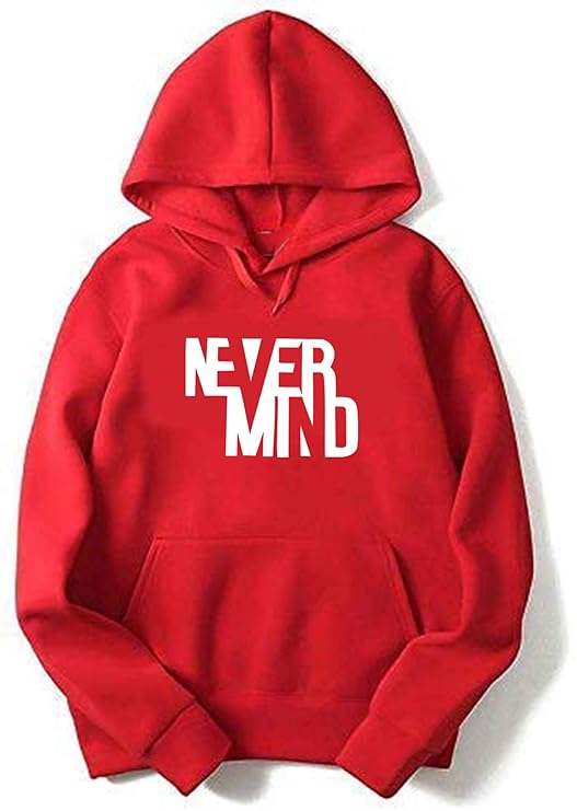 Hooded Neck Never Mind Printed Winter Full Sleeves Hoodie for Men - HB INDUSTRIES - Hoodie & Sweatshirt - 