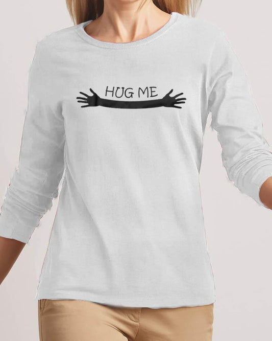 Hug Me New Fashion White High Graphic Excellent Quality T - shirt - HB INDUSTRIES - Tops & T - Shirts - 