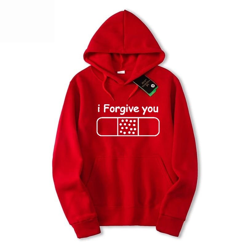 I Forgive You Printed Fleece Full Sleeves Pull Over Hoodie For Women - HB INDUSTRIES - Hoodies & Sweatshirts - 