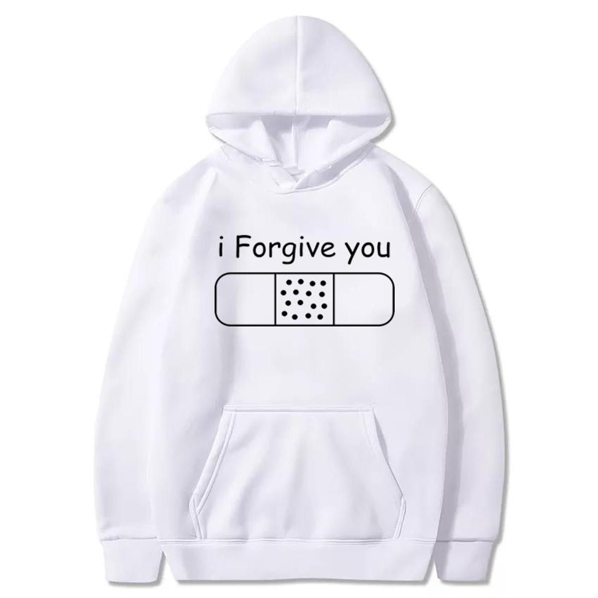 I Forgive You Printed Fleece Full Sleeves Pull Over Hoodie For Women - HB INDUSTRIES - Hoodies & Sweatshirts - 