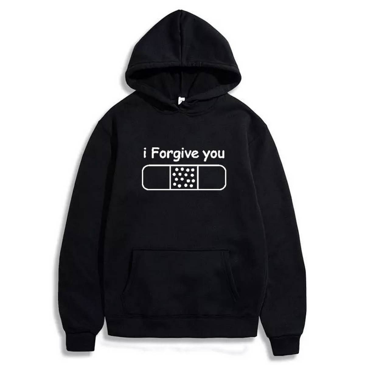 I Forgive You Printed Fleece Full Sleeves Pull Over Hoodie For Women - HB INDUSTRIES - Hoodies & Sweatshirts - 