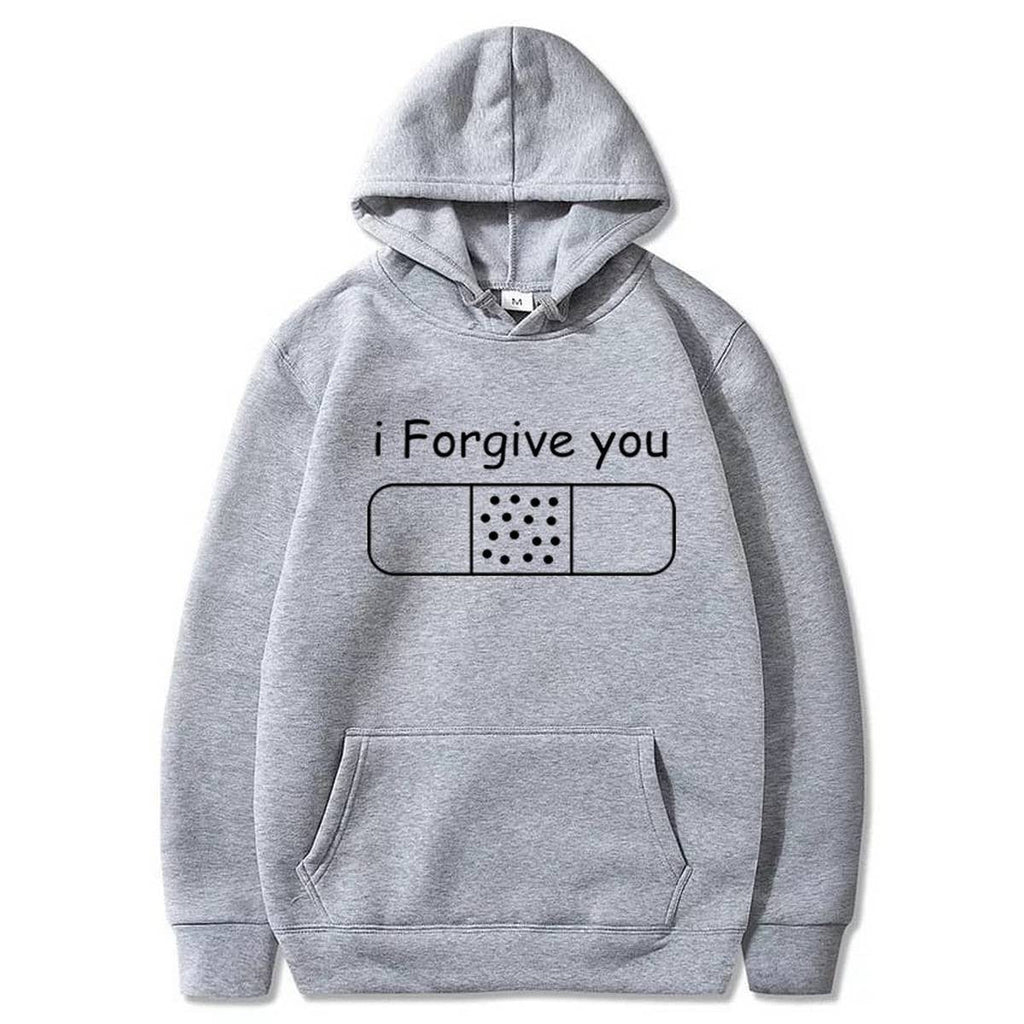 I Forgive You Printed Fleece Full Sleeves Pull Over Hoodie For Women - HB INDUSTRIES - Hoodies & Sweatshirts - 