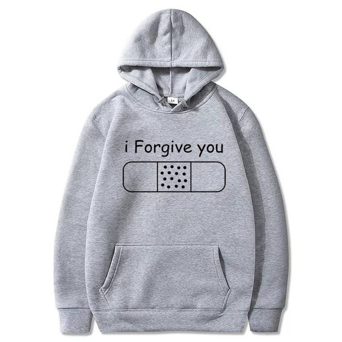 I Forgive You Printed Fleece Full Sleeves Pull Over Hoodie For Women - HB INDUSTRIES - Hoodies & Sweatshirts - 