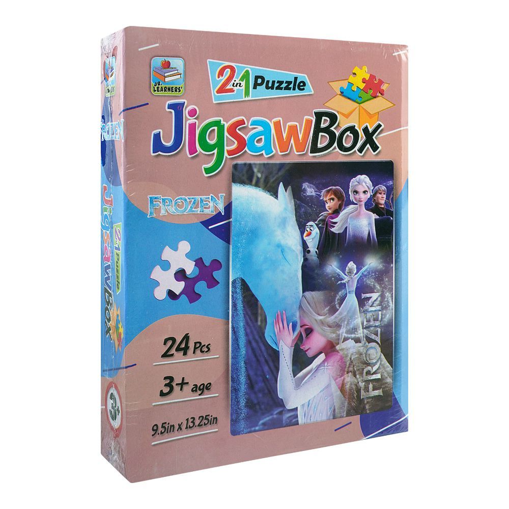 Jigsaw Puzzle Box 2 - In - 1 Frozen, For 3+ Years - HB INDUSTRIES - Board Games - 