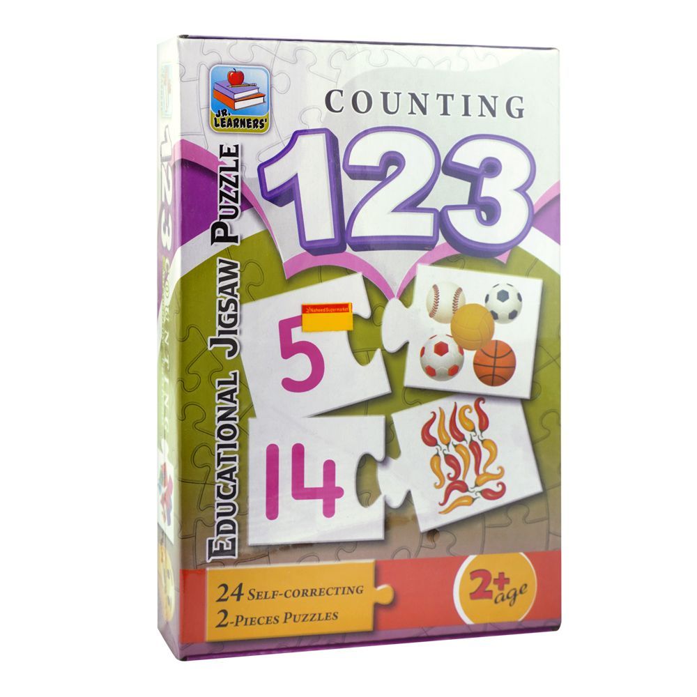 Jr. Learners Educational Jigsaw Puzzle, For 2+ Years, Counting 123 - HB INDUSTRIES - Educational Toys - 