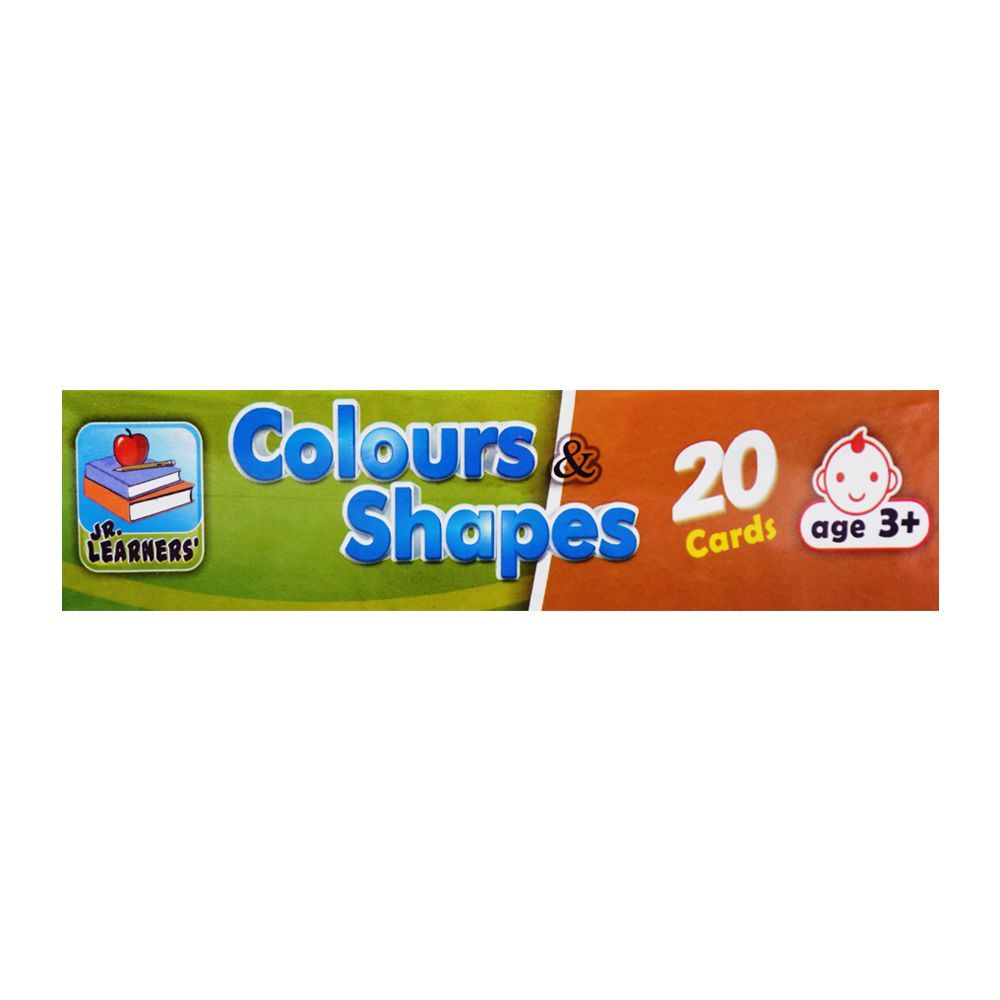 Jr. Learners Flash Card With Pictures Large Colours & Shapes, For 3+ Years - HB INDUSTRIES - Educational Toys - 