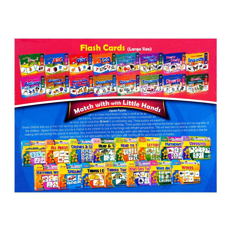 Jr. Learners Flash Card With Pictures Large Dry Fruits, Sweets & Seasons, For 3+ Years - HB INDUSTRIES - Educational Toys - 