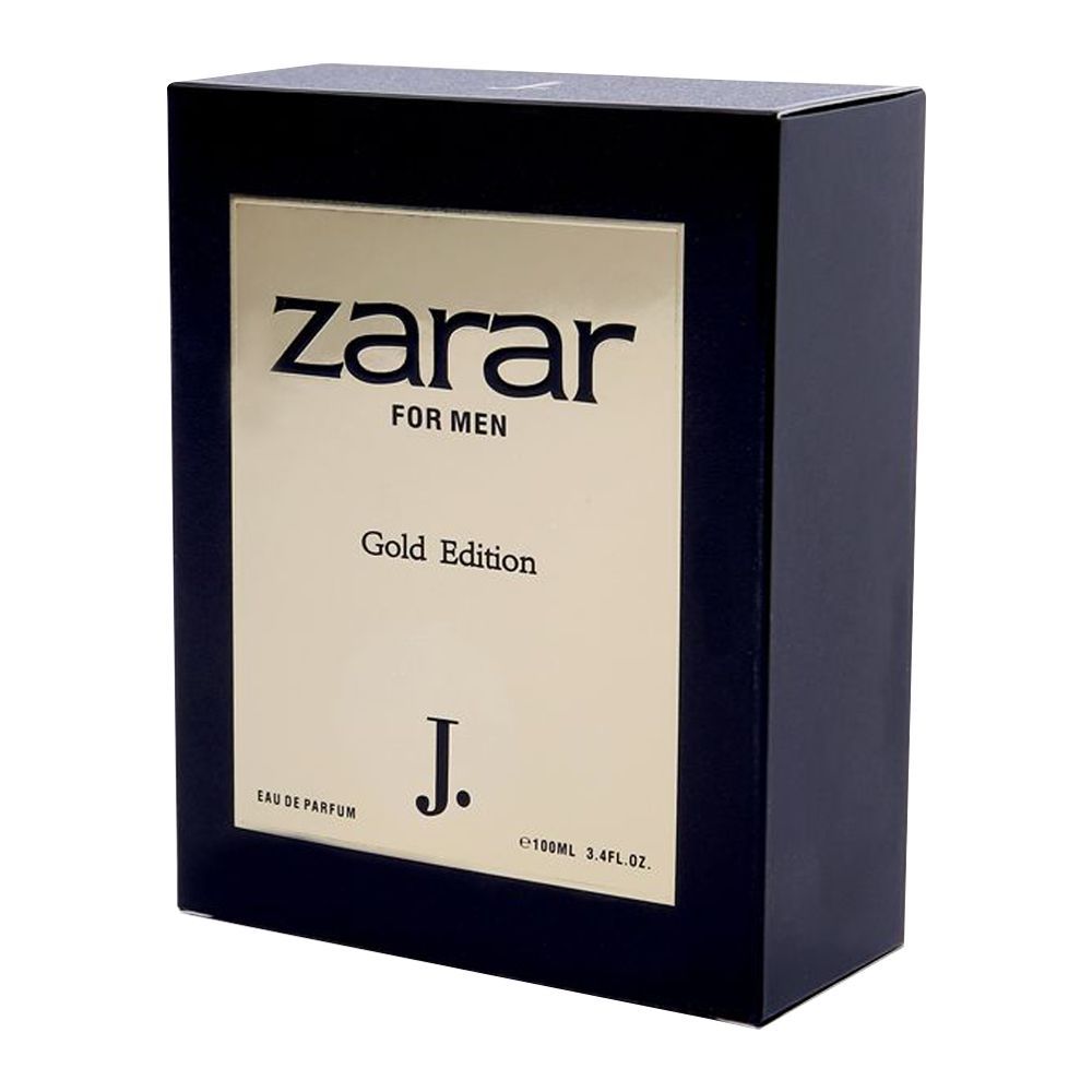 Junaid Jamshed J. Zarar Gold Edition For Men Eau De Parfum 100ml - HB INDUSTRIES - Men Perfumes - 