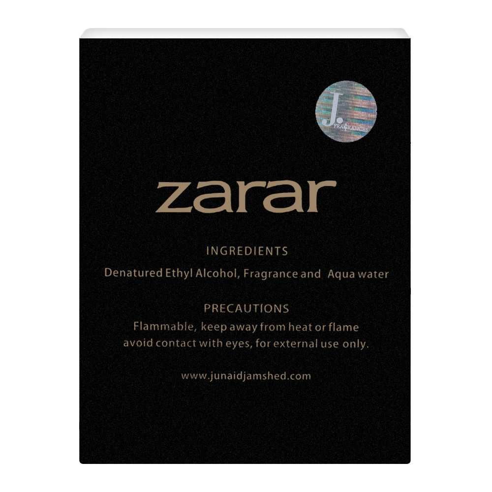 Junaid Jamshed J. Zarar Gold Edition For Men Eau De Parfum 100ml - HB INDUSTRIES - Men Perfumes - 