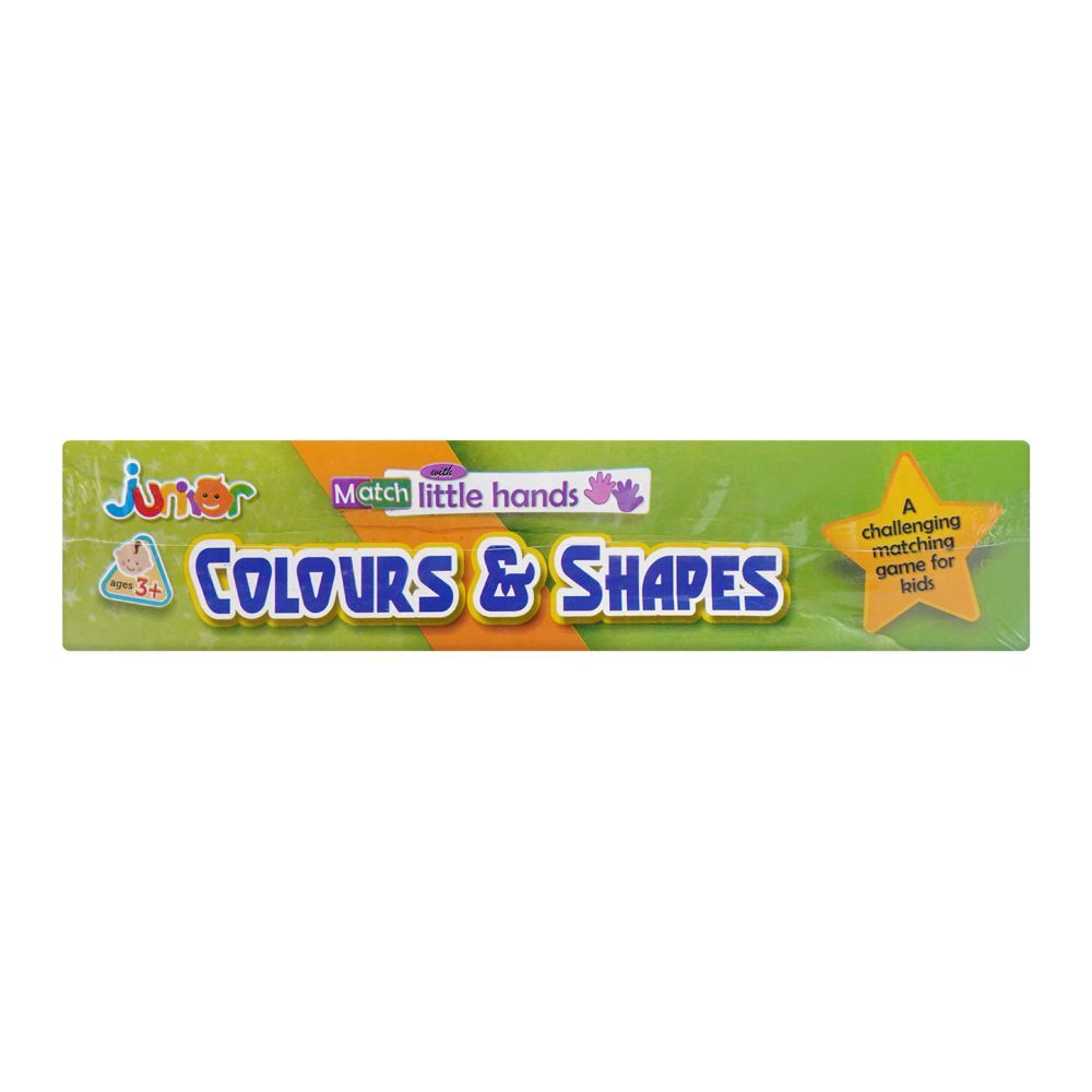 Junior Match With Little Hands, For 3+ Years, Colours & Shapes - HB INDUSTRIES - Educational Toys - 