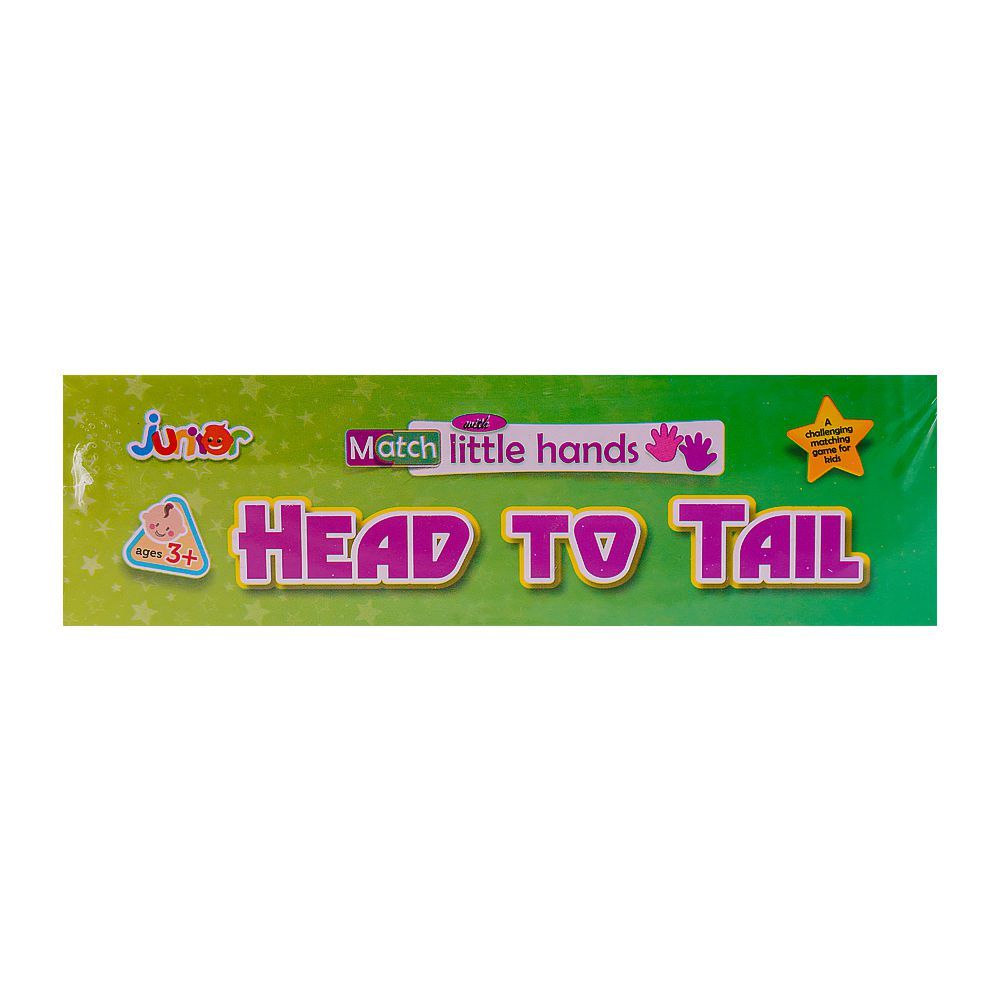 Junior Match With Little Hands Head & Tail, For 3+ Years - HB INDUSTRIES - Board Games - 