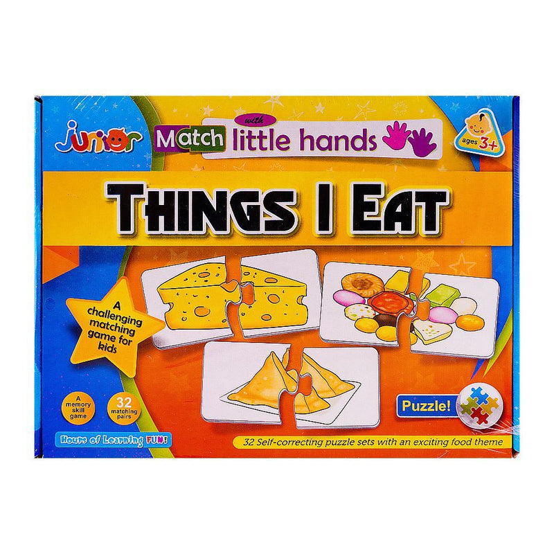 Junior Match With Little Hands Things I Eat - HB INDUSTRIES - Board Games - 