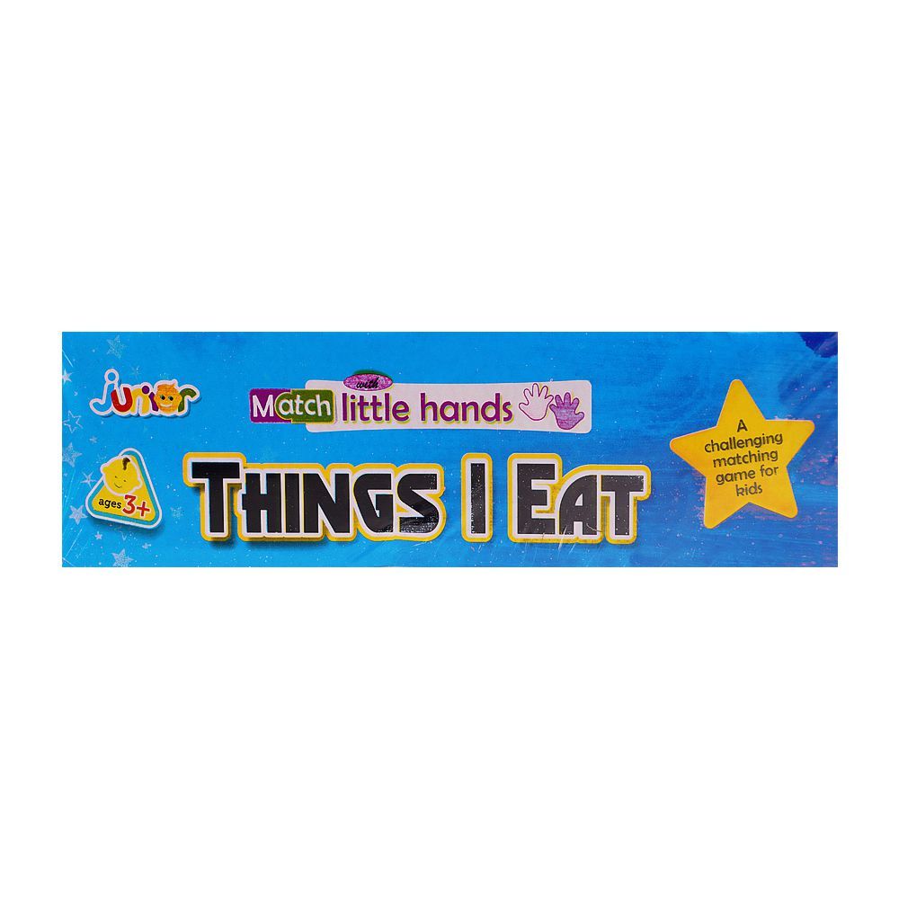 Junior Match With Little Hands Things I Eat - HB INDUSTRIES - Board Games - 