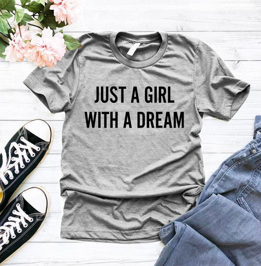 Just A Girl With A Dream - Woman tshirt - HB INDUSTRIES - Tops & T - Shirts - 