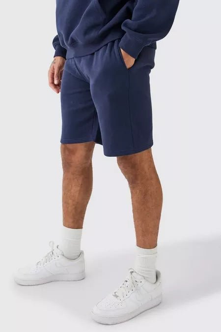 LOOSE FIT BLUE JERSEY SHORT - HB INDUSTRIES - Shorts - 