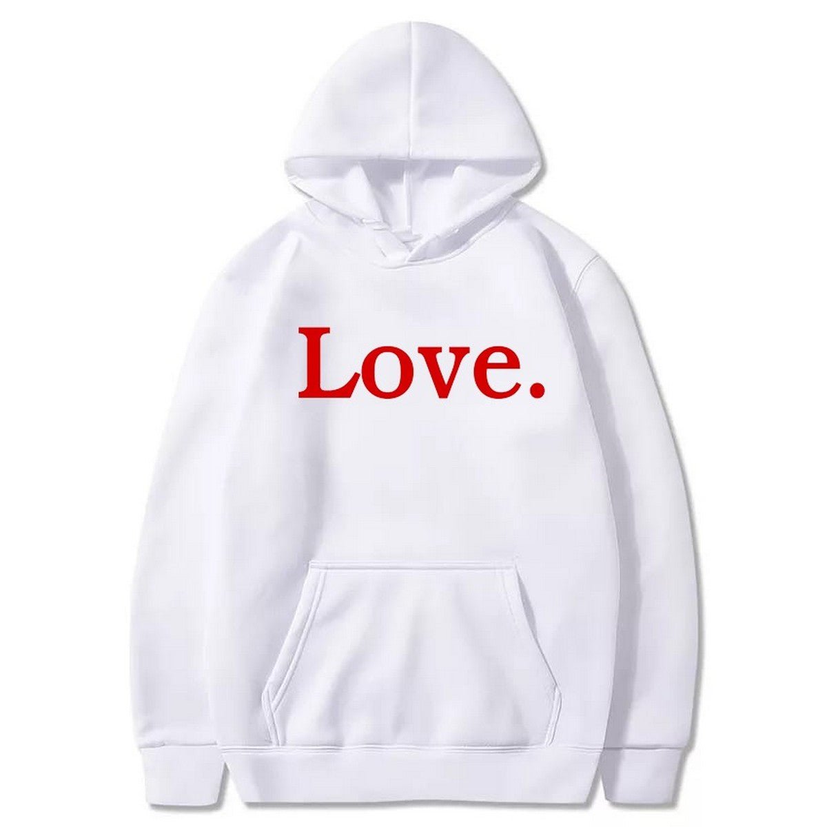 Love Printed Fleece Full Sleeves Pull Over Hoodie For Women - HB INDUSTRIES - Hoodies & Sweatshirts - 