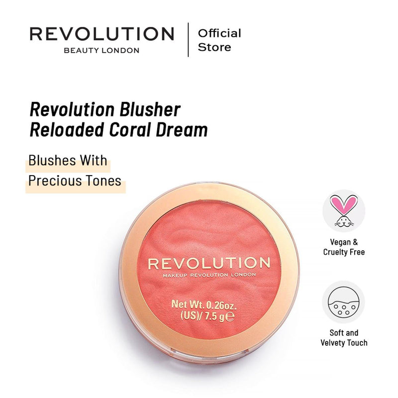 Makeup Revolution London - Blusher Reloaded Coral Dream - HB INDUSTRIES - Face - 