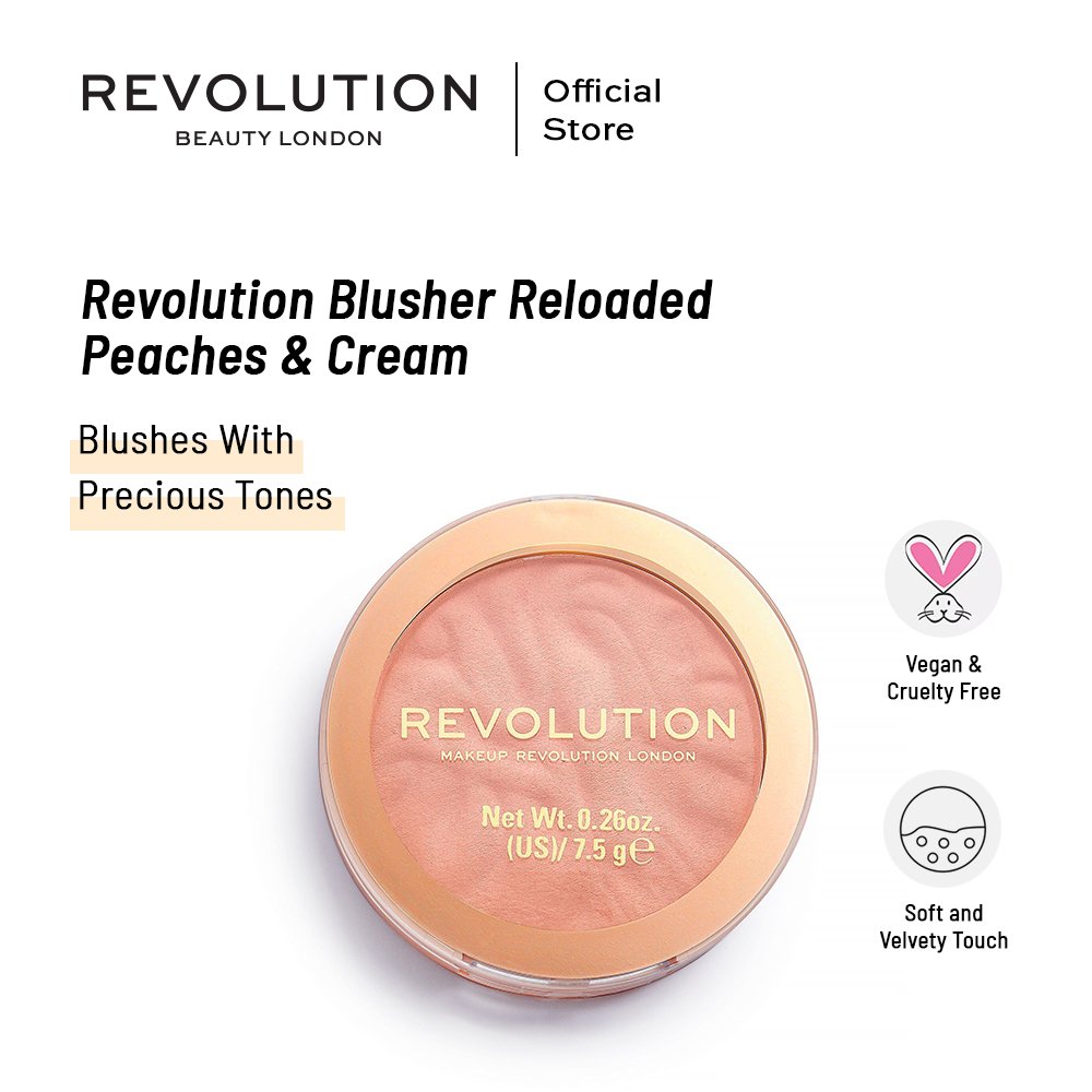 Makeup Revolution London - Blusher Reloaded Peaches & Cream - HB INDUSTRIES - Face - 