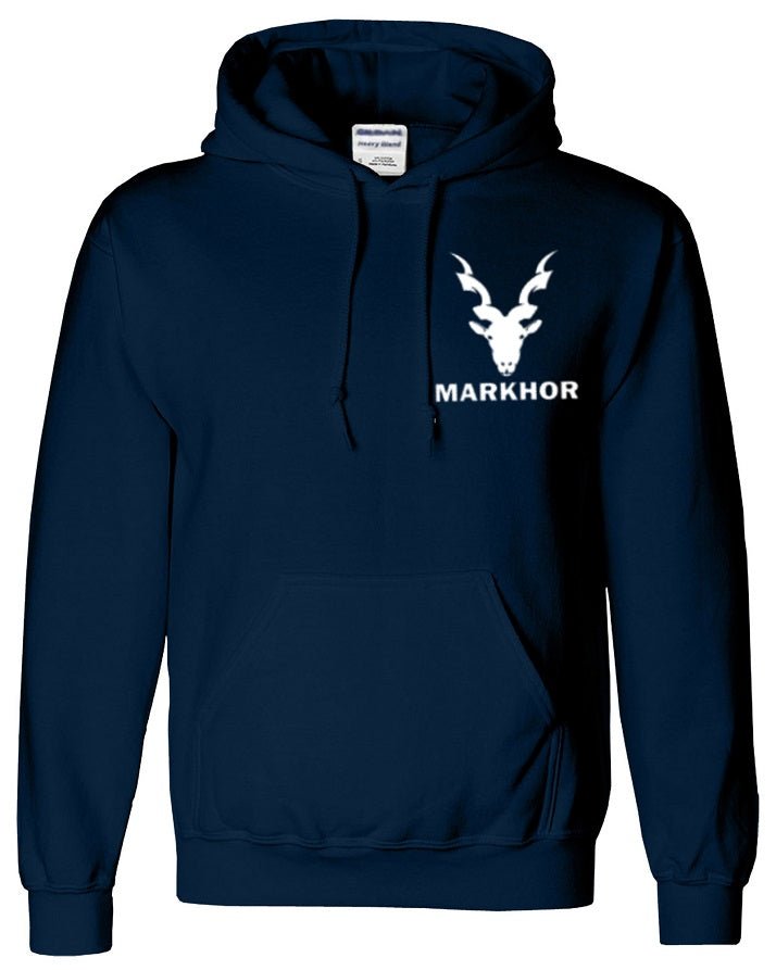 MARKHOR Hoodie Navy Blue Cotton Printed Hoody Upper Hoodie Pocket Design - HB INDUSTRIES - Hoodie & Sweatshirt - 