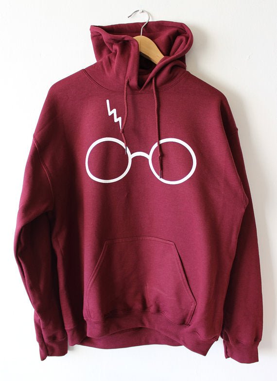 Maroon Harry Potter Printed Fleece Hoodie - HB INDUSTRIES - Hoodie & Sweatshirt - 