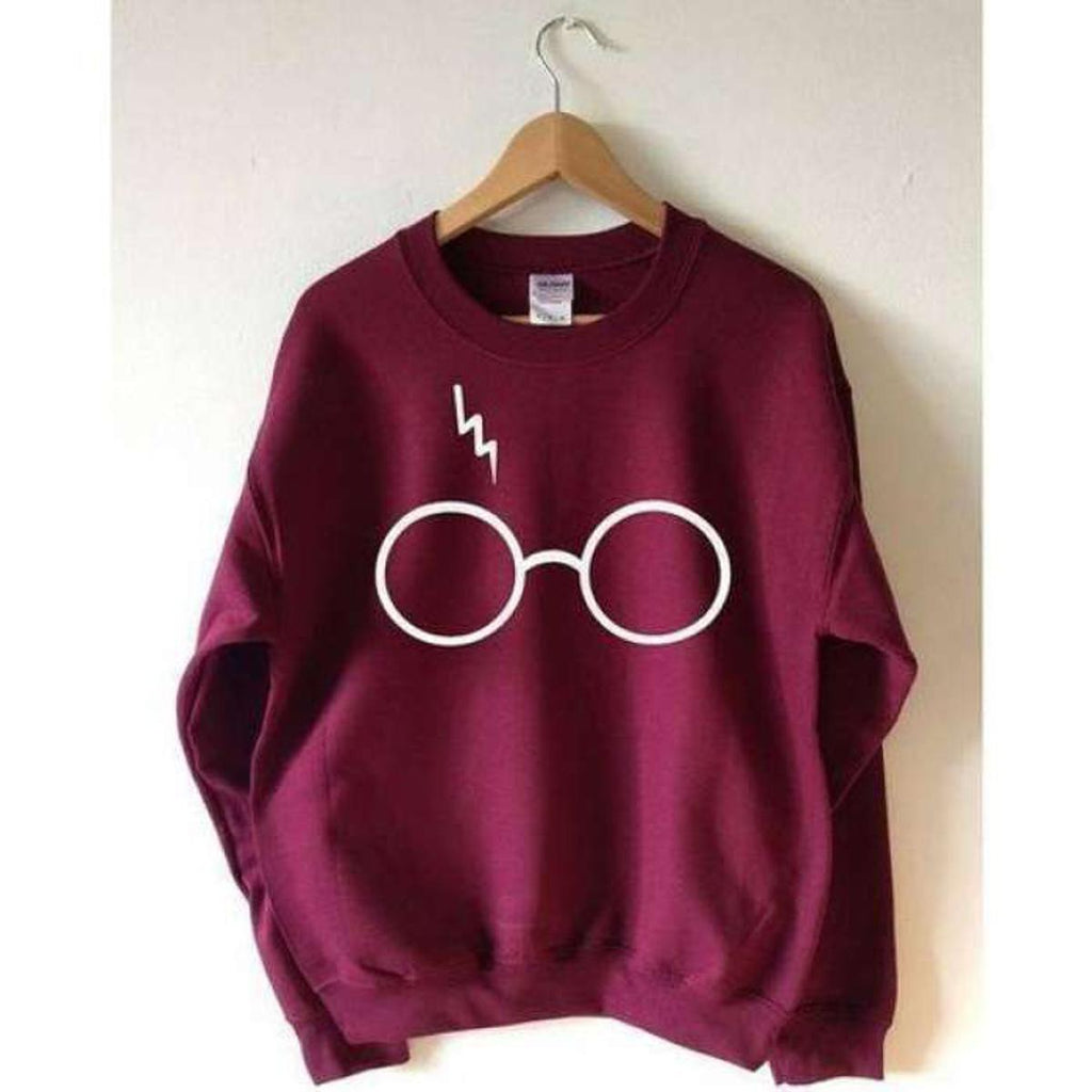 Maroon Harry Potter Printed Sweatshirt For Men - HB INDUSTRIES - Hoodie & Sweatshirt - 
