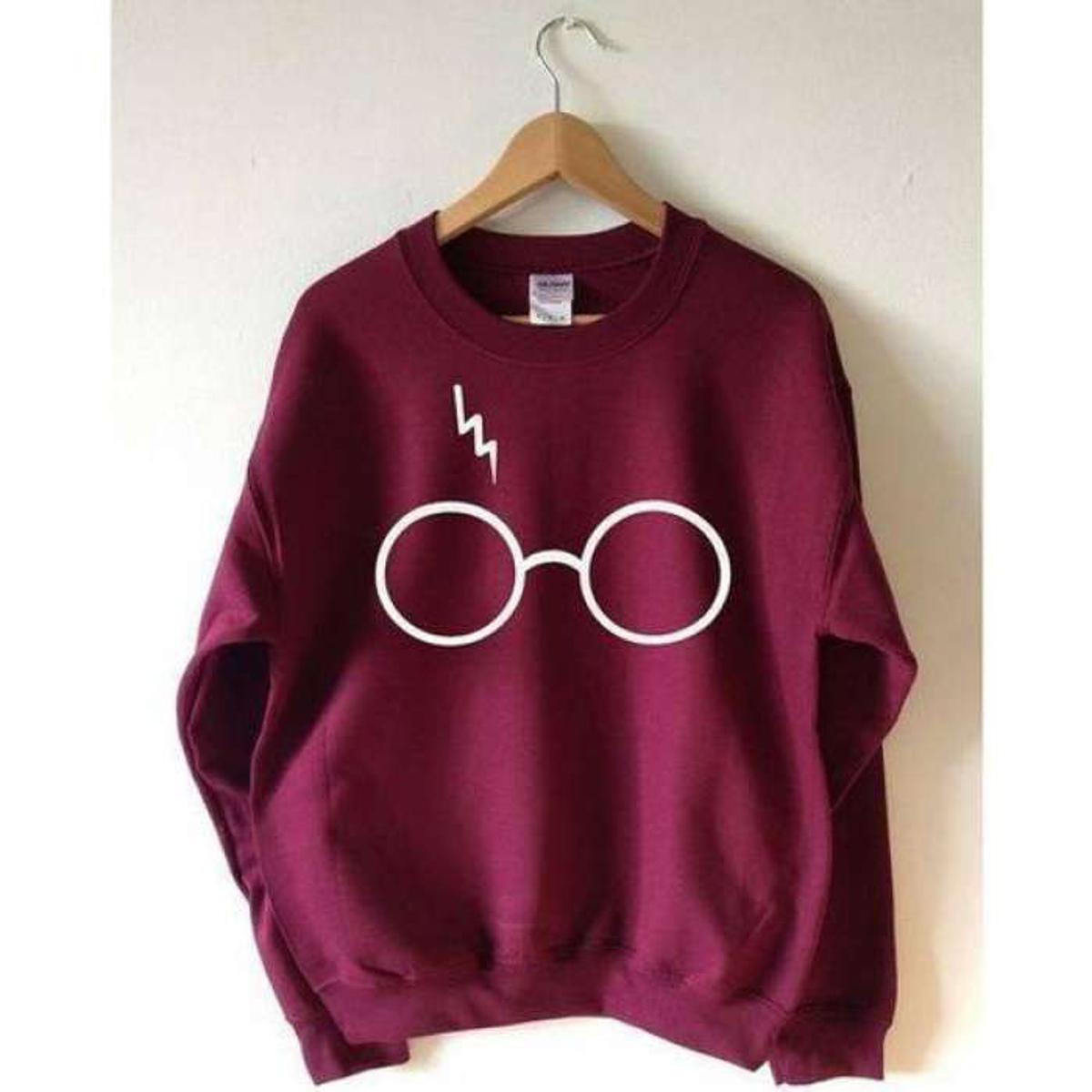Maroon Harry Potter Printed Sweatshirt For Men - HB INDUSTRIES - Hoodie & Sweatshirt - 