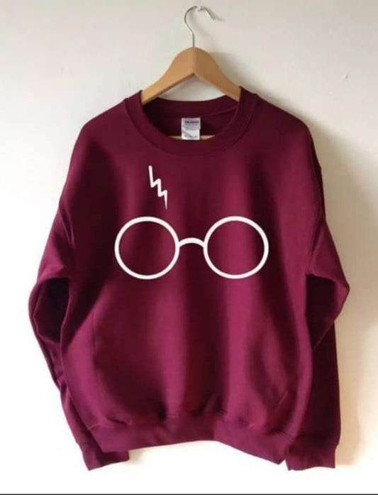 Maroon Stylish Printed Harry Potter Sweat Shirt For Womens - HB INDUSTRIES - Hoodies & Sweatshirts - 