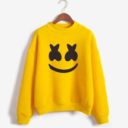 Marshmallow Yellow Sweatshirt For Women - HB INDUSTRIES - Hoodies & Sweatshirts - 