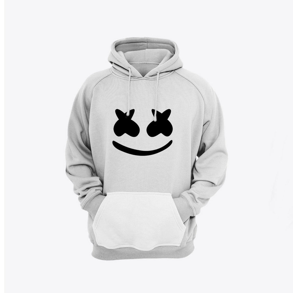 Marshmellow Printed Fleece Full Sleeves Pull Over Hoodie For Men And Women - HB INDUSTRIES - Hoodies & Sweatshirts - 