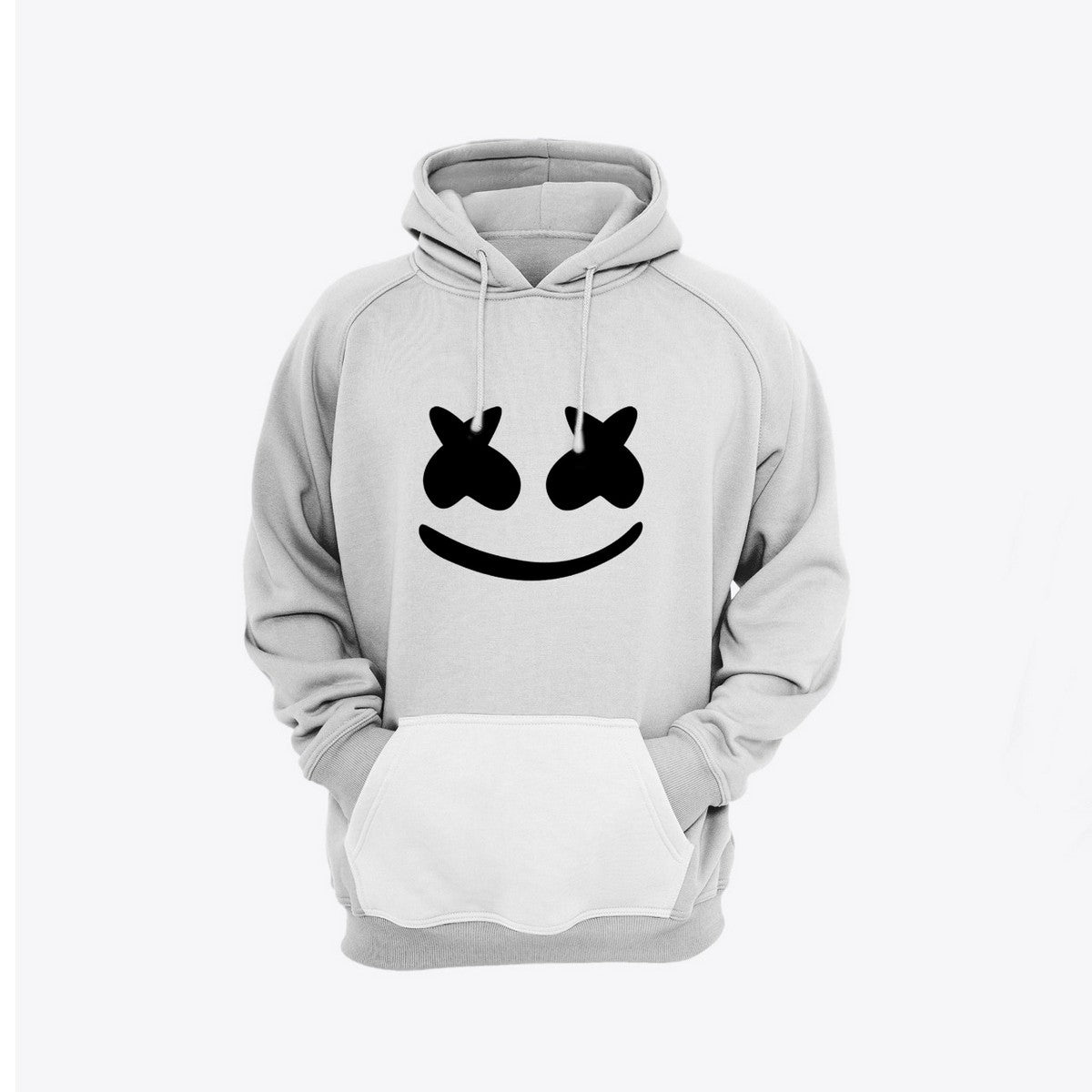 Marshmellow Printed Fleece Full Sleeves Pull Over Hoodie For Men And Women - HB INDUSTRIES - Hoodies & Sweatshirts - 