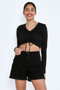 MAY High Waist Mom Shorts