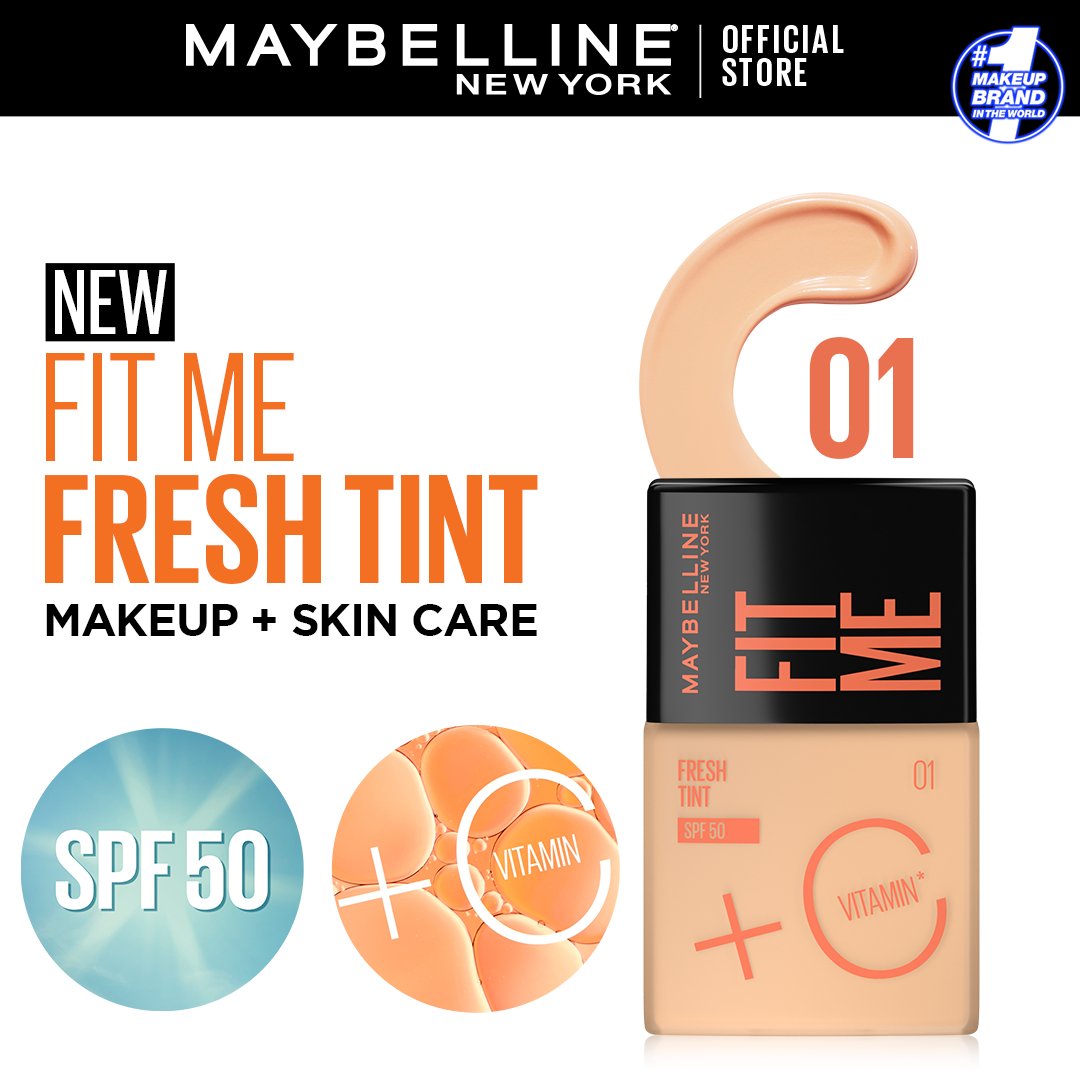 Maybelline Fit Me Fresh Tint Vit C + Spf 50 - 30Ml Shade 01 - HB INDUSTRIES - Face - 