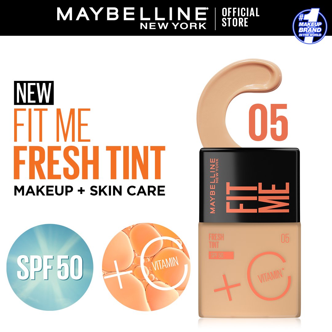 Maybelline Fit Me Fresh Tint Vit C + Spf 50 - 30Ml Shade 05 - HB INDUSTRIES - Face - 