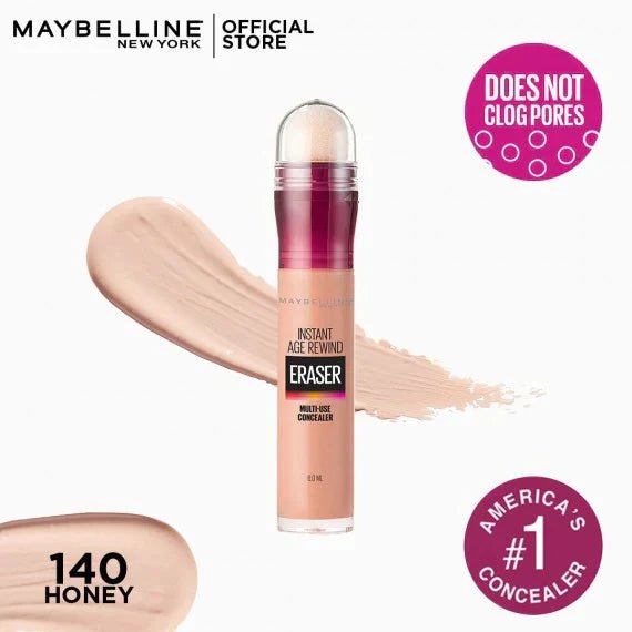 Maybelline New York Instant Age Rewind Eraser Dark Circles Treatment Concealer, 140 Honey - HB INDUSTRIES - Eyes - 