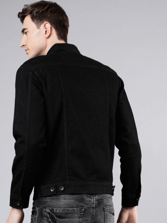 Mens Denim Jacket Black - HB INDUSTRIES - Denim Jacket - 