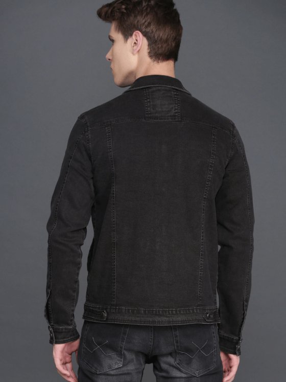 Mens Denim Jacket Black - HB INDUSTRIES - Denim Jacket - 