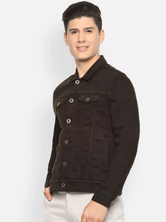 Mens Denim Jacket Black - HB INDUSTRIES - Denim Jacket - 